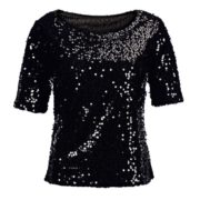 black sequin