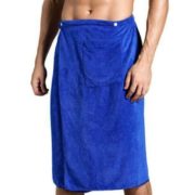 mens blue towel