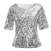 silver sequin