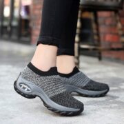 GREY BLACK SHOES